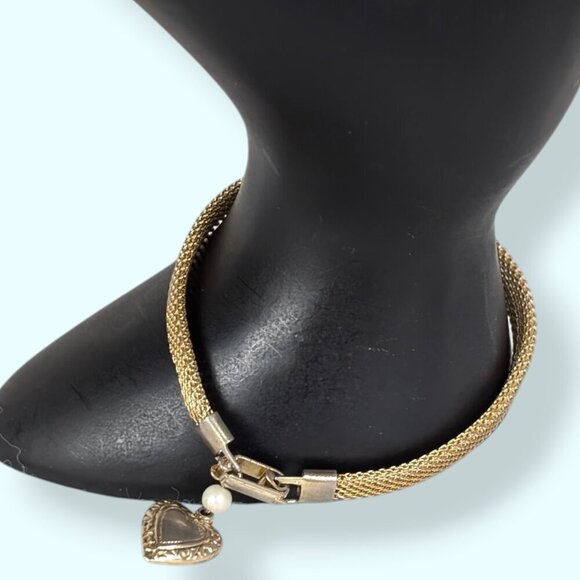 V. Sarah Cov Gold Tone Mesh Bracelet - Picture 1 of 6